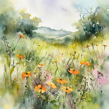 Panel polne kwiaty wr44