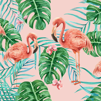 Panel ptaki flamingi wb15