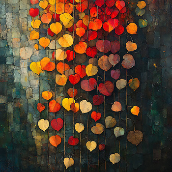 Panel kolory jesieni, liście whb42