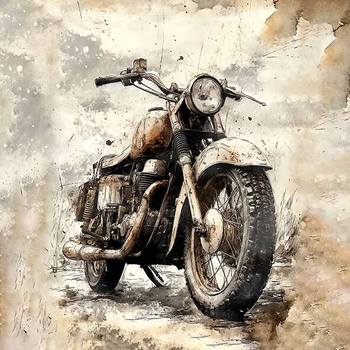 Panel motocykl vintage wa51