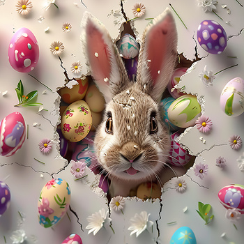 Panel wielkanocny króliczek wlk91