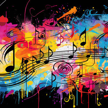 Panel kolory muzyki, nuty wmz20