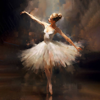 Panel kobieta, baletnica wl143