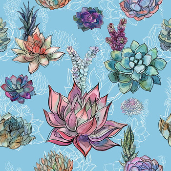 Panel sukulenty W918