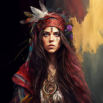 Panel kobieta boho wl69