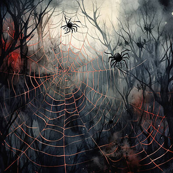 Panel pajęczyny i pająki