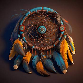 Panel boho łapacz, pióra wbh128