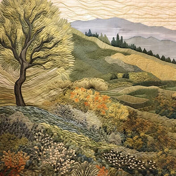 Panel pejzaż z Toskanii patchwork wr134