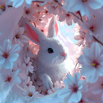 Panel słodki króliczek wf55