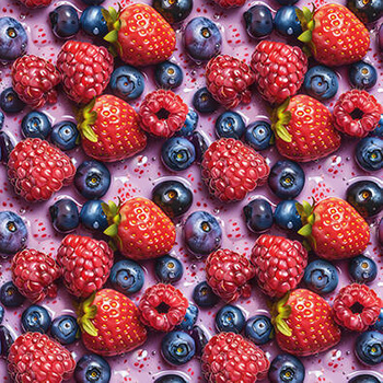 Panel koktajl owocowy: maliny, borówki, truskawki wr172