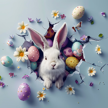 Panel wielkanocny króliczek wlk97
