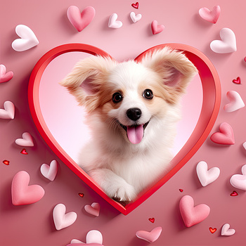 Panel pies Chihuahua w sercu wd190