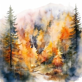 Panel jesienny las wfm270