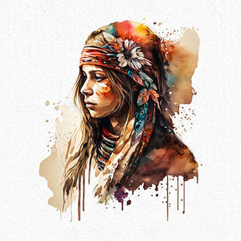 Panel dziewczyna boho wl36
