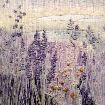 Panel pejzaż lawendowe pola Prowansji patchwork wr203