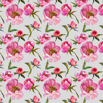 Panel kwiaty piwonie W900