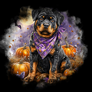 Panel pies Rottweiler z dyniami wd217