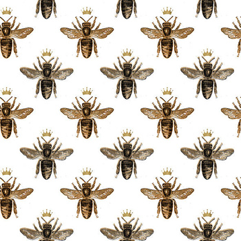 Panel królowe pszczół na białym wo15