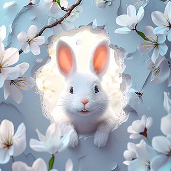 Panel słodki króliczek wf46