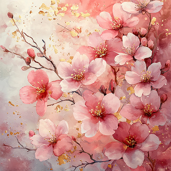 Panel kwiaty wiśni wr324