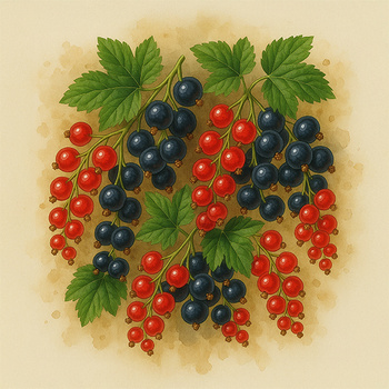 Panel owoce z ogrodu porzeczki wr357