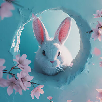 Panel słodki króliczek wf53