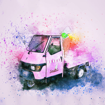 Panel samochód Piaggio vintage wa29