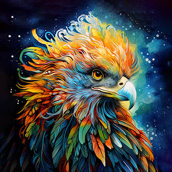 Panel magiczne zwierzęta ptak wf40