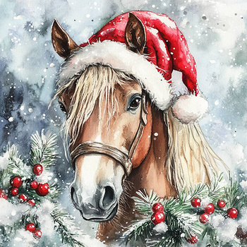 Panel świąteczny koń
