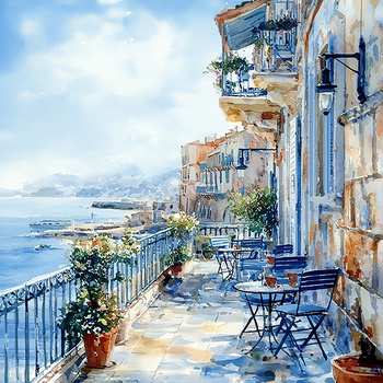 Panel śródziemnomorski krajobraz wx63