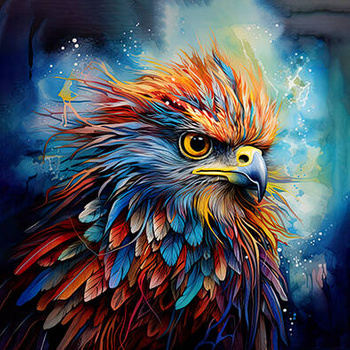 Panel magiczne zwierzęta ptak wf38