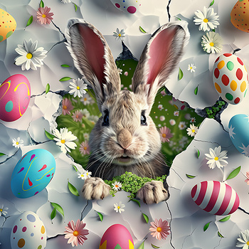 Panel wielkanocny króliczek wlk95