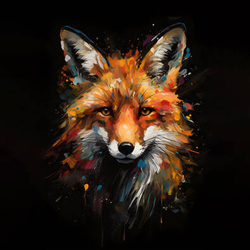 Panel dzikie zwierzęta lis wf62