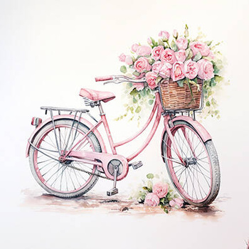 Panel rower z kwiatami wa45