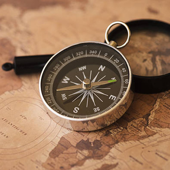 Panel kompas i mapa vintage wtr1