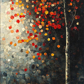 Panel kolory jesieni, liście whb45