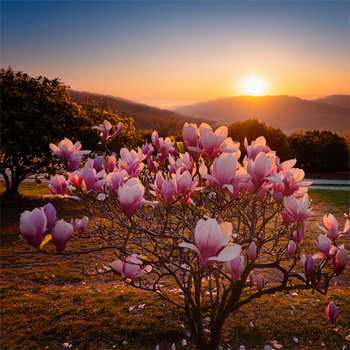 Panel kwitnąca magnolia wr274