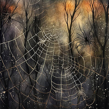 Panel pajęczyny i pająki