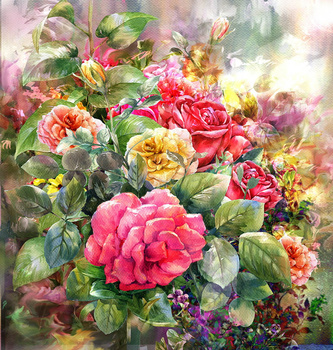 Panel  W147 bukiet kwiatów