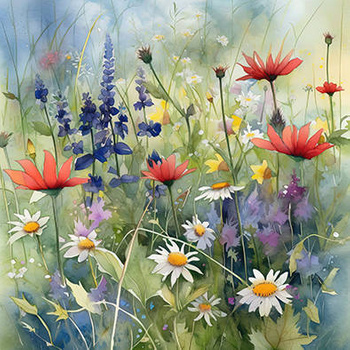 Panel polne kwiaty wr41