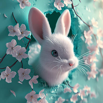 Panel słodki króliczek wf52