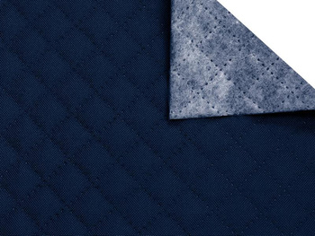 Poliester granatowy pikowany karo K558