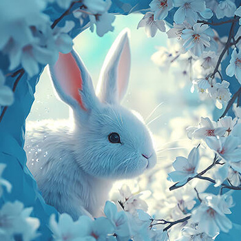 Panel słodki króliczek wf51