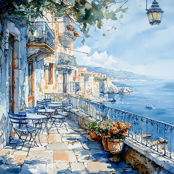 Panel śródziemnomorski krajobraz wx62