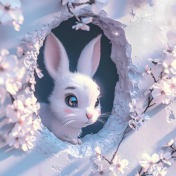 Panel słodki króliczek wf48