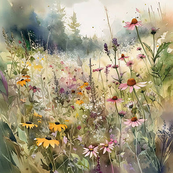 Panel polne kwiaty wr39