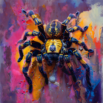 Panel pająk w kolorach wo75