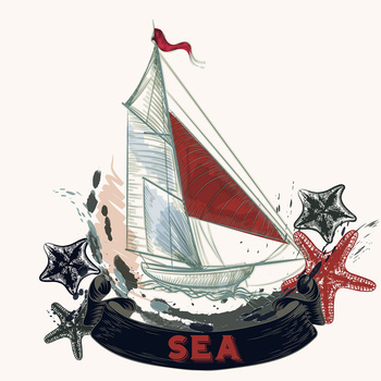 Panel W161 wzór morski