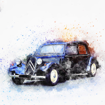 Panel samochód Citroen vintage wa27