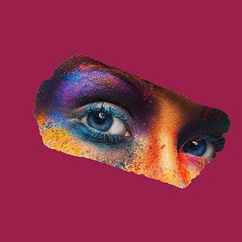 Panel kobieta w kolorach, oczy wl19a